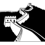 בתמונה וקטורית החומה הגדולה של סין