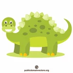 Verde dinozaur desen animat clip art