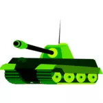 Zelený tank vektorové kreslení