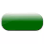 Horizontální pilulka ve tvaru zelené tlačítko vektorový obrázek
