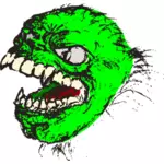 Vektorové grafiky zelené hrůza bestie
