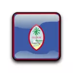 Bandera de Guam vector botón