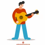 Guitar Player ilustracja wektor