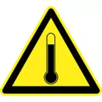 Temperatur Gefahr Warnzeichen Vektor-Bild