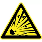 爆発危険警告サイン ベクトル画像