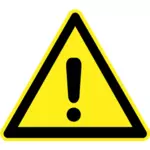 Hazard warning sign vector image