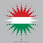 Węgierska flaga półtondesign