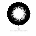 Halftone vector element