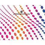 Wavy halftone pattern vector