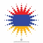 아르메니아 국기 하프톤 디자인 요소