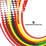 Colorful lines halftone effect