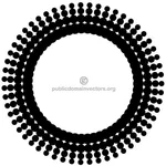 Halftone design element vector