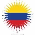 Kolumbianische Flagge Halbton Form