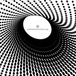 Warped halftone object vector