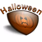 Halloween escudo vectior de desenho