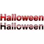 Pulire il disegno vettoriale di Halloween tipografia