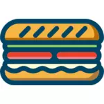 Hamburger exploser Voir l'image vectorielle