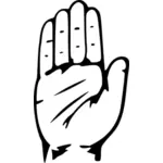Рука конгресс символ векторные картинки