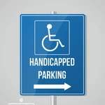 Parking for handicapped persons