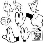 Händer vektor pack