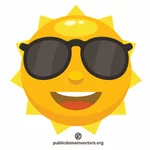 Emoticon happy sun