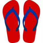 Desenho vetorial de flip-flops