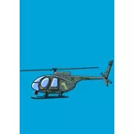 Helicopter in blue sky