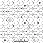 Sekskantet former mønster
