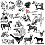 Public domain vector pack
