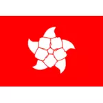 Hong Kong människor flaggan ändras vektorgrafik