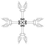Holy Greek cross vector image