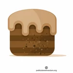 チョコレート ケーキ ベクトル画像
