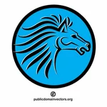 Pferd-Vektor-Logo