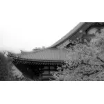 Японское здание на крыше