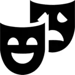 Teater masker ikon