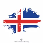 Island vlajka barva rozstřik