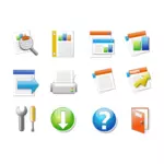 Icon set office Candy