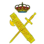 בתמונה וקטורית סמל המשמר האזרחי הספרדי