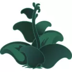 ClipArt vettoriali di pianta zutto verde scuro