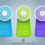 Infographics elements vector graphics