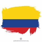 Colombianska flaggan färg linje
