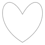 Simple heart shape vector