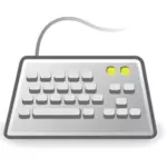 PC keyboard ikon vektor ilustrasi