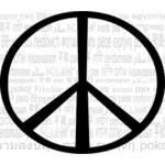 Mehrsprachige Frieden mark