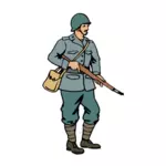 Italiaanse soldaat van WW2 vector