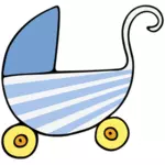 Vector afbeelding van baby wandelwagen
