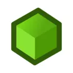 Green cube symbol