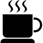 Cafea fierbinte pictorgram vector imagine