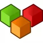 Cubes vector clip art