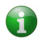 Icona di vettore verde informazioni